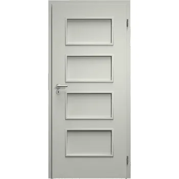 Interiérové dveře SAPELI SWING KOMFORT M19 - CPL LAMINÁT - OTOČNÉ DVEŘE VČ. ZÁRUBNĚ - Šedá Průchozí šířka (cm): 100, Průchozí výška (cm): 197