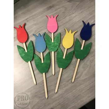 Velikonoční dekorace Velikonoční zápich tulipán 2 barevný