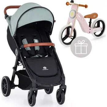 Kočárek PETITE&MARS Kočárek sportovní Street+ RWS Oak Iron Green Complete + odrážedlo Uniq Pink (VP-F177295)