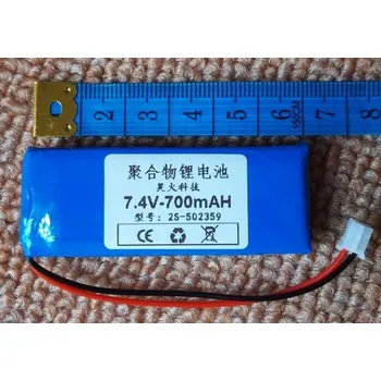 Článková baterie Akumulátor 2S 7.4V 502359x2 102360 700mAh reproduktory radiopřijímač terminál nabíjecí Li-ion článek
