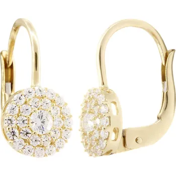 Náušnice Náušnice zlaté Kolečko se zirkony - 2