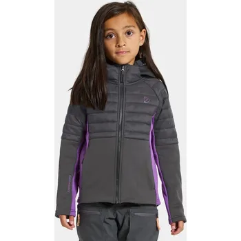 Dětská hybridní bunda Didriksons Nejlika Coal Black 108 140