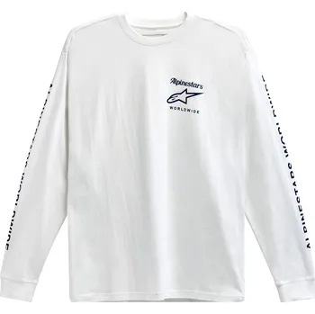 Pánské tričko triko AUTHENTICATED TEE, ALPINESTARS (bílá/černá)