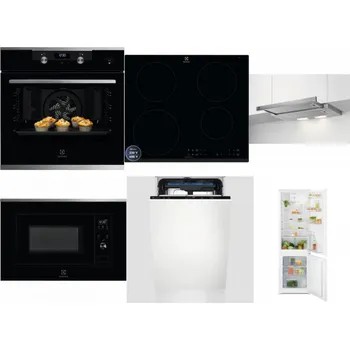 Set domácích spotřebičů ELECTROLUX KODEH70X + ELECTROLUX LIR60433B + ELECTROLUX LFP326S + ELECTROLUX LMS2203EMX + ELECTROLUX EEM23100L + ELECTROLUX LND5FE18S