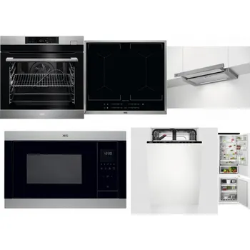 Set domácích spotřebičů AEG BSK782380M + AEG Mastery DoubleBridge IKE64450XB + AEG DPE5660M + AEG Mastery MSB2547D-M + AEG Mastery GlassCare FSE73407P + AEG TSC6M181ES