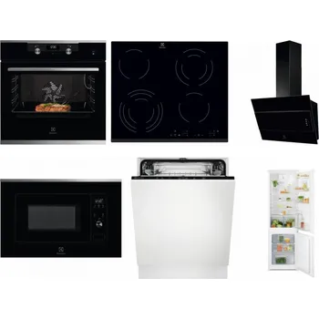 Set domácích spotřebičů ELECTROLUX KODEC75X2 + ELECTROLUX EHF6343FOK + ELECTROLUX LFV316K + ELECTROLUX LMS2203EMX + ELECTROLUX EEA27200L + ELECTROLUX LND5FE18S