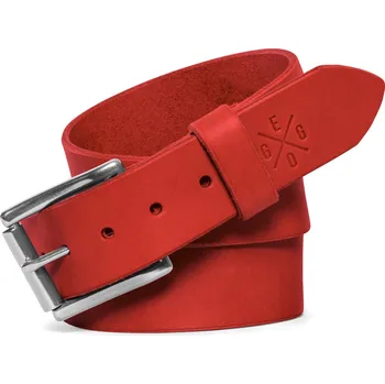 Opasek Eggo Rappaport pánský kožený opasek Červená