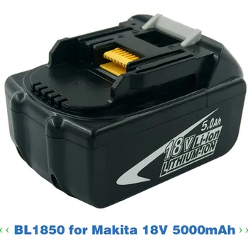 Akumulátor 5000 mAh 18V 5Ah 5.0 Ah Lithium Elektrické nářadí baterie Pro Makita 18V BL1840 BL1850 LXT400 194230-4 BL1815 BL1830