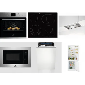 Set domácích spotřebičů ELECTROLUX KODGH70TX + ELECTROLUX EHF6547FXK + ELECTROLUX LFG716X + ELECTROLUX EMS4253TEX + ELECTROLUX EEM23100L + ELECTROLUX LND5FE18S