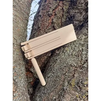 Dřevěná hračka Dřevěná řehtačka, hrkačka dvoukolová střední