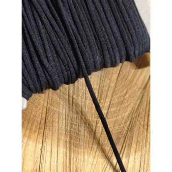 Textilie Kulatá pruženka Ø2 mm měkká barva černá