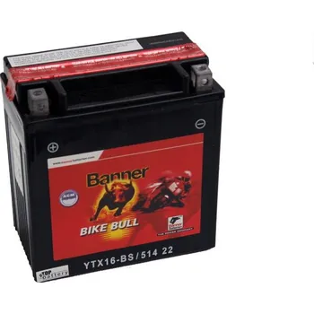 Motobaterie Motobaterie Banner Bike Bull AGM YTX16-BS, 12V, 14Ah