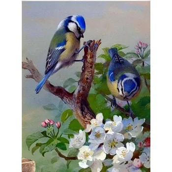 Diamantové malování DIAMANTOVÁ MOZAIKA PTÁČEK 01 - SLEVA -50%