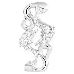 Přívěsek stříbrný Delfíni se zirkony