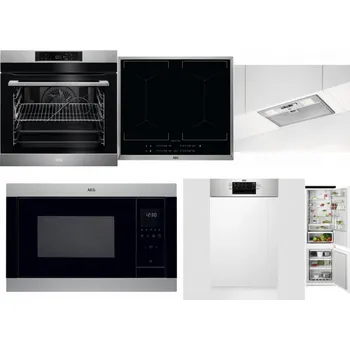 Set domácích spotřebičů AEG BPK742380M + AEG Mastery DoubleBridge IKE64450XB + AEG DGB3523S + AEG Mastery MSB2547D-M + AEG Mastery MaxiFlex FEE73517PM + AEG TSC6M181ES