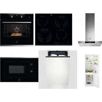 Set domácích spotřebičů ELECTROLUX KODEC75X2 + ELECTROLUX EHF6343FOK + ELECTROLUX LFT426X + ELECTROLUX LMS2203EMX + ELECTROLUX EEM23100L + ELECTROLUX LND5FE18S