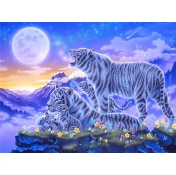 Diamantové malování DIAMANTOVÁ MOZAIKA TYGR 31 - SLEVA -50%
