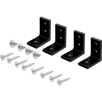 Příslušenství pro plot "L" spojka pro plotové pole Barcelona; Sada 4ks; Antracit