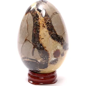 Drahý kámen Magieprirody.cz Septárie dračí vejce 74 mm 268 g + dřevěný podstavec #B459