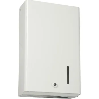 Rossignol SAS Zásobník papírových ručníků Rossignol Blanka 53045, 400 listů, bílý, uzamykatelný, ROS53045