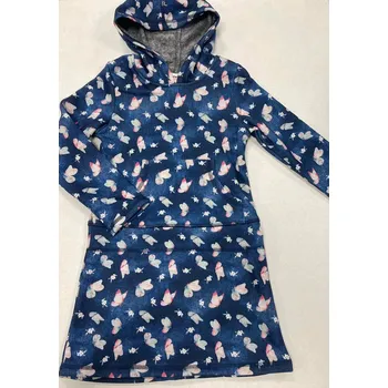 Oblečení a móda Topo zateplené šaty s kapucí Motýlci