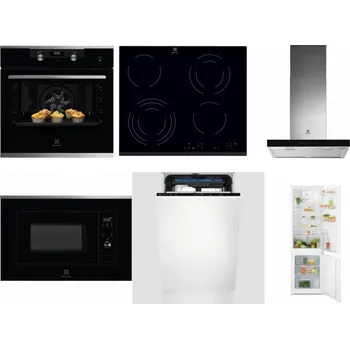 Set domácích spotřebičů ELECTROLUX KODEH70X + ELECTROLUX EHF6343FOK + ELECTROLUX LFT766X + ELECTROLUX LMS2203EMX + ELECTROLUX EEM23100L + ELECTROLUX LND5FE18S