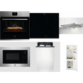 Set domácích spotřebičů ELECTROLUX KOFGH70TX + ELECTROLUX LIR60430 + ELECTROLUX LFP326S + ELECTROLUX EMS4253TEX + ELECTROLUX EEM23100L + ELECTROLUX LND5FE18S