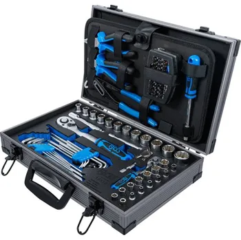 Gola sada Kufr s nářadím - gola sada 1/4" a 1/2", klíče, kleště, 85 dílů - BGS 11510