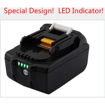Akumulátor 18V baterie 6000mah pro Makita s indikátorem LED 194204-5 194205-3 194309-1 BL1815 BL1830 BL1835 LXT400