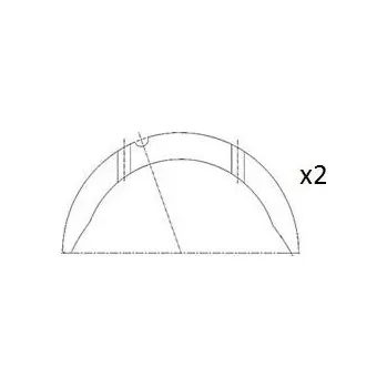 Kliková hřídel Distanční kotouč, kliková hřídel FA1 BT3008-STD