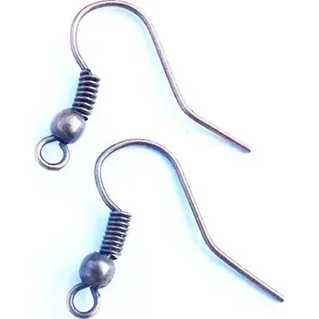 Materiál na výrobu šperku Afroháčky s pružinkou 21 x 17 mm, staroměď zlatá