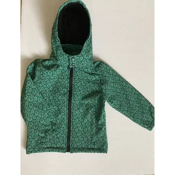 Chlapecká bunda Softshell bunda Topo in Fashion potisk zelená želví vzor