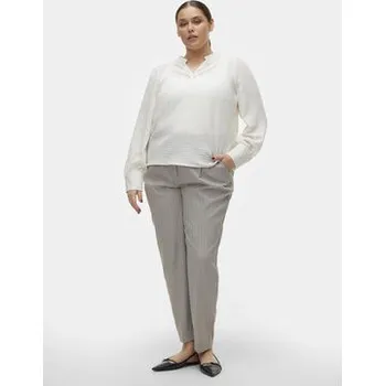 Dámská halenka Vero Moda Curve Halenka Chris 10301893 Bílá Regular Fit 48