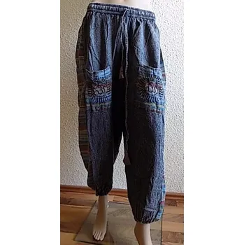 Dámské džíny Kalhoty harémky dámské tmavě šedé