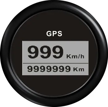 Budík OEM Budík do lodí a člunů digitální GPS tachometr černý