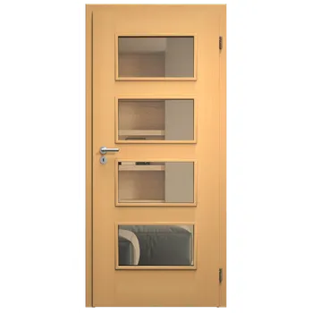 Interiérové dveře SAPELI SWING KOMFORT M49 - DÝHA - OTOČNÉ DVEŘE VČ. ZÁRUBNĚ - Buk Průchozí šířka (cm): 90, Průchozí výška (cm): 197, Typ skla: Planibel bronz