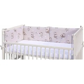 Příslušenství pro dětskou postel a kolébku Mantinel do postýlky 4dílný - Scarlett Fiki - 180 x 30 cm - béžová (2830)
