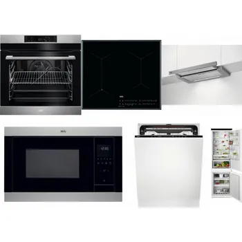 Set domácích spotřebičů AEG BPK742380M + AEG Mastery SenseFry IAE64431FB + AEG DPE5660M + AEG Mastery MSB2547D-M + AEG FSE74707P + AEG TSC6M181ES