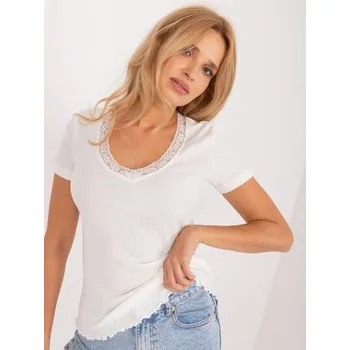 Dámská halenka Dámská halenka s krajkou SUBLEVEL ecru