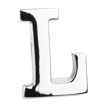 Brož Bubibubi Brož do klopy stříbrné písmeno L