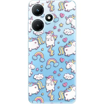 Pouzdro na mobilní telefon Odolné silikonové pouzdro iSaprio - Unicorn pattern 02 - Infinix Hot 30i