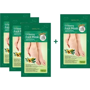 Péče o nohy Skinlite Pedikúra Exfoliační maska na nohy s papájou Large vel. 40-45 AKCE 3+1 ZDARMA, 4 ks