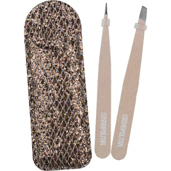 Standelli Professional Cosmopolitan Luxusní set pinzet ve štrasovém pouzdře 3 ks