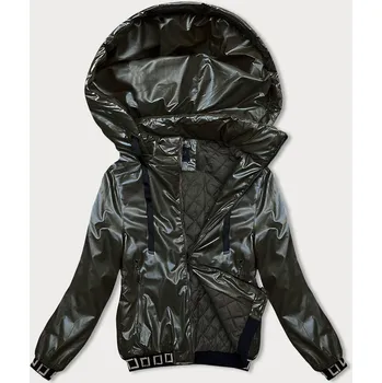 Dámská cargo bunda Zateplená dámská army bunda s kapucí J.STYLE, odstíny zelené S (36) i392_22384-46