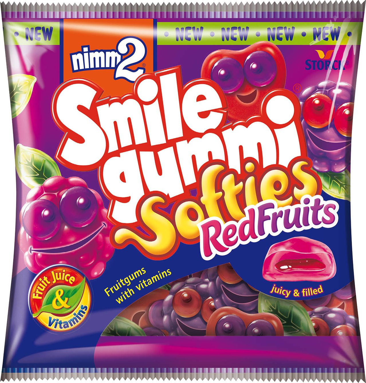 Storck Nimm2 Smile gummi Softies Red Fruits 90 g od 20 Kč Zbozi cz