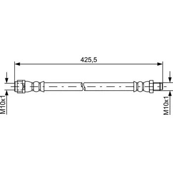 Brzdový systém Brzdová hadice BOSCH 1 987 481 610
