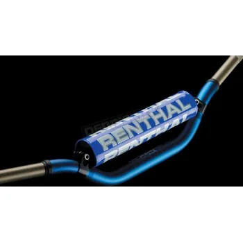 RENTHAL řídítka 1,1/8 CALA 28,6mm MX TWINWALL HANDLEBAR BLUE CR HIGH/RICKY JOHNSON PADDED, barva modrá s protektorem YAMAHA YZ426F rok 99-02