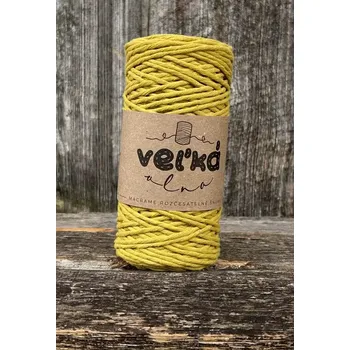 Příze Velká vlna Macrame 1,5mm Limeta (Špagát na macrame Limeta)