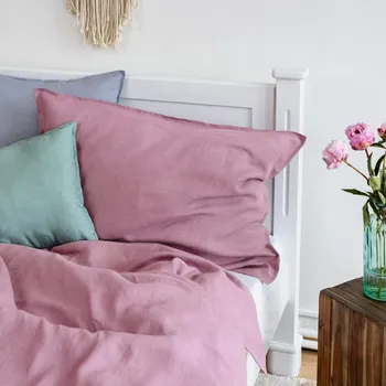 Povlečení TULULUM Lněné povlečení COMFORT ROSE - SADA Složení sady: 140 x 200 cm + 50 x 70 cm