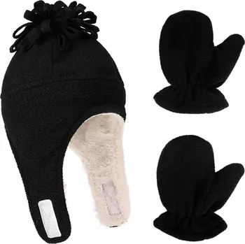 Kojenecká čepice Dětská čepice a palčáky 1-3 roky